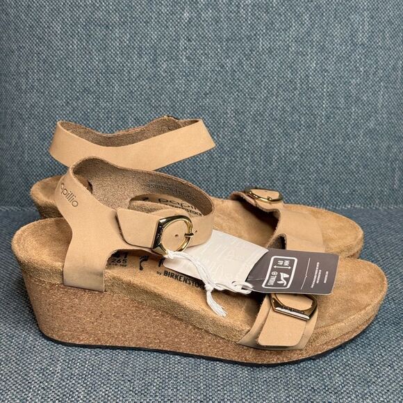 Birkenstock SOLEY Sandcastle Wedge Sandals shoes women size 10 - Picture 5 of 9